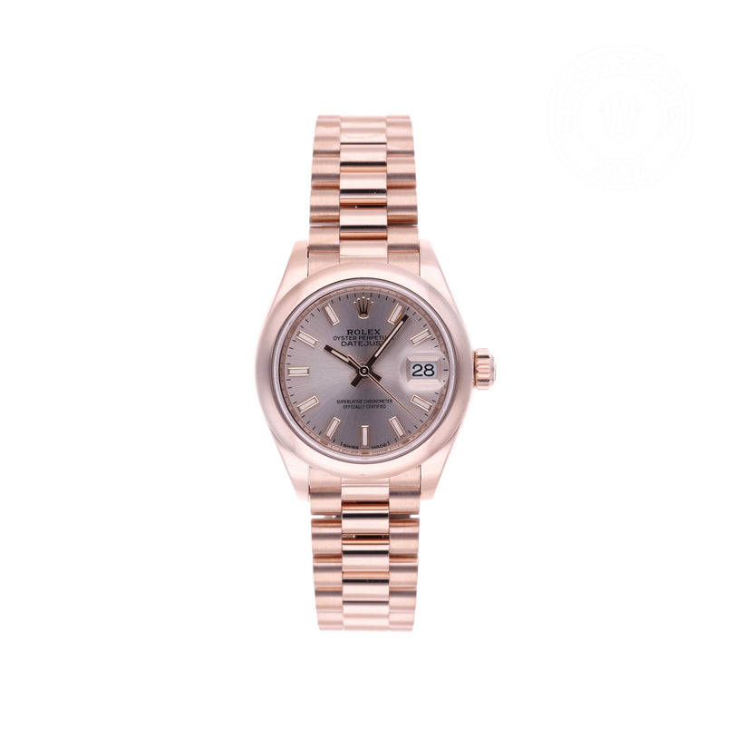 Rolex Certified Pre-owned Lady Datejust M279165-0001 front on white background