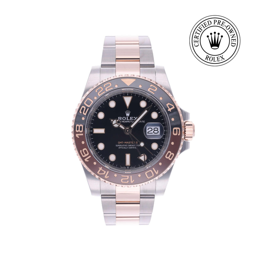 Rolex Certified Pre-owned GMT M126711CHNR-0002 front on white background
