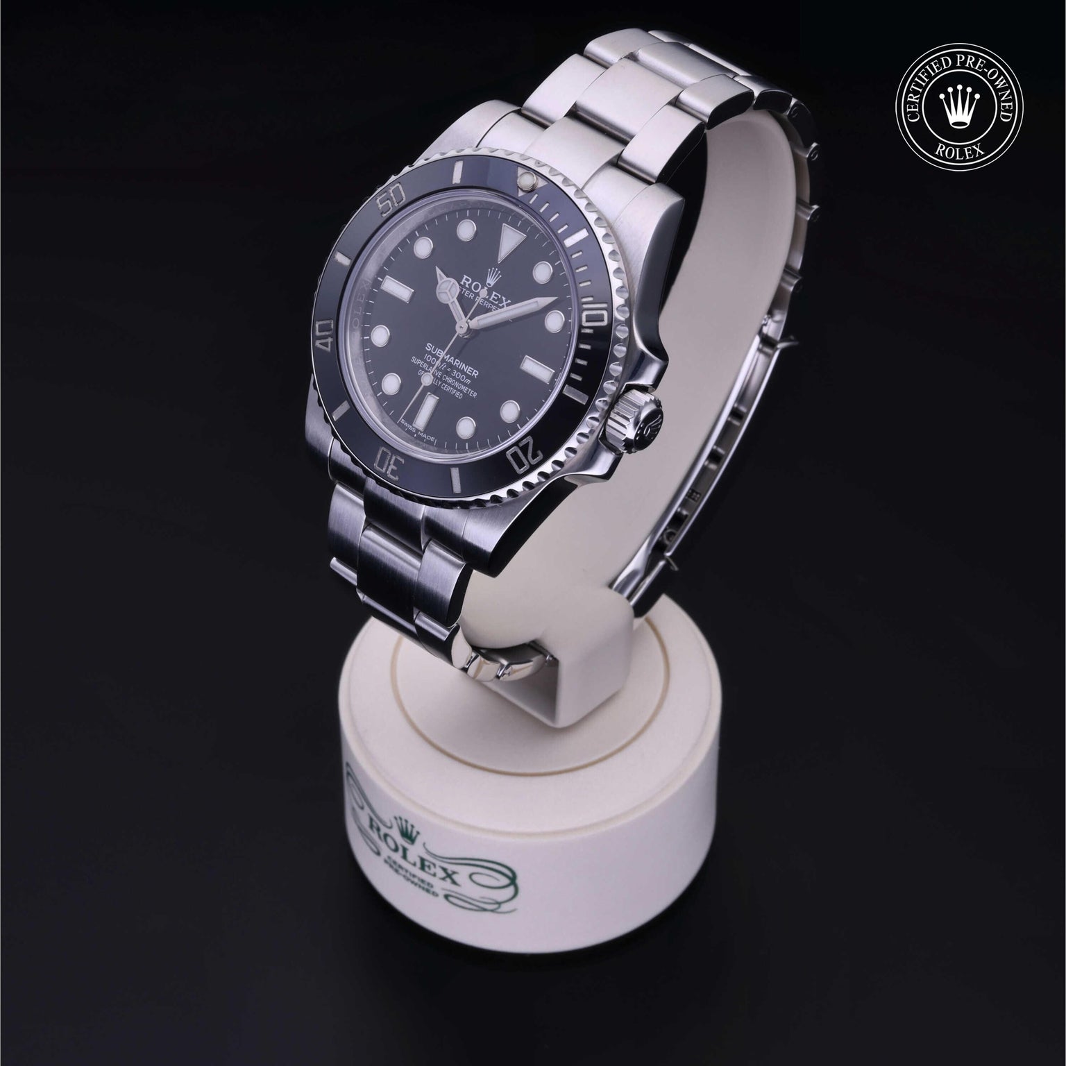 Rolex CPO Submariner M114060 front on white background