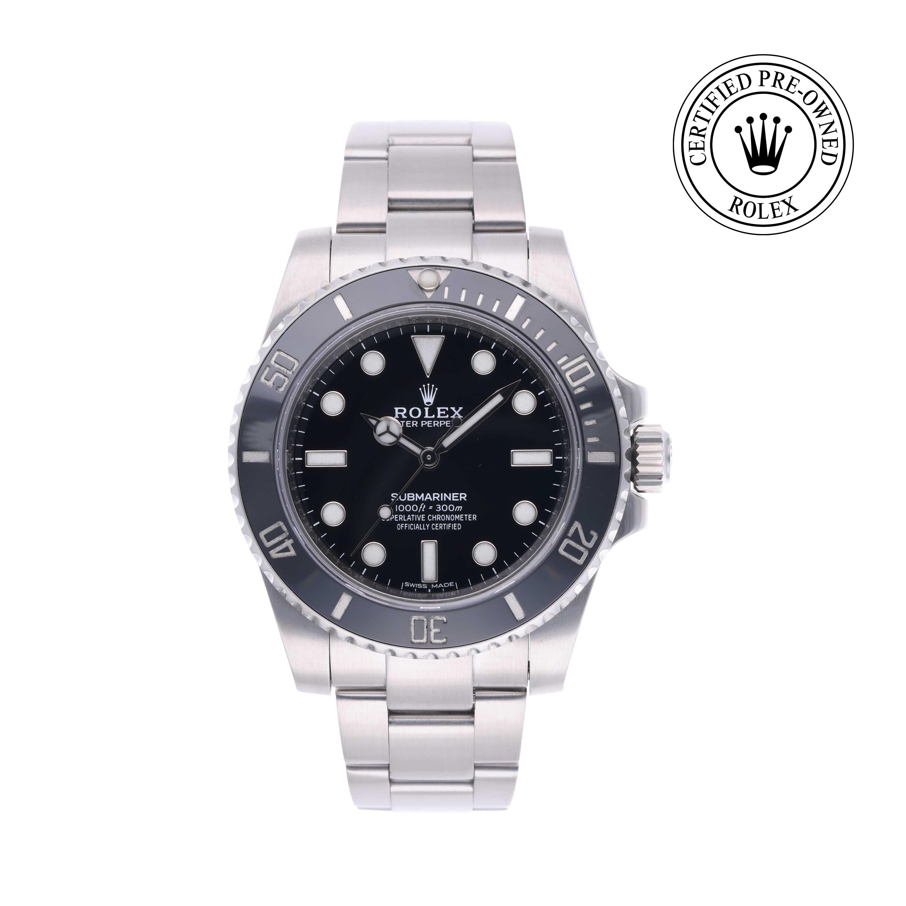 Rolex CPO Submariner M114060 front on white background