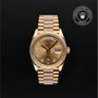 Rolex Certified Pre-owned Day-date M128238-0026 front on black background
