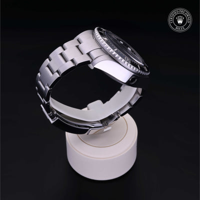 Rolex Certified Pre-owned Sea-Dweller M116660-0001 front on black background