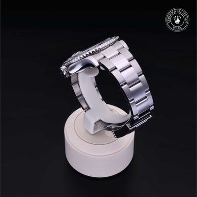 Rolex Certified Pre-owned Yacht-Master M116622-0003 front on black background