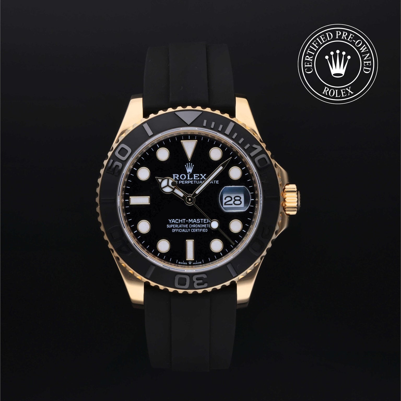 Rolex CPO Yacht-Master M226658 front on white background