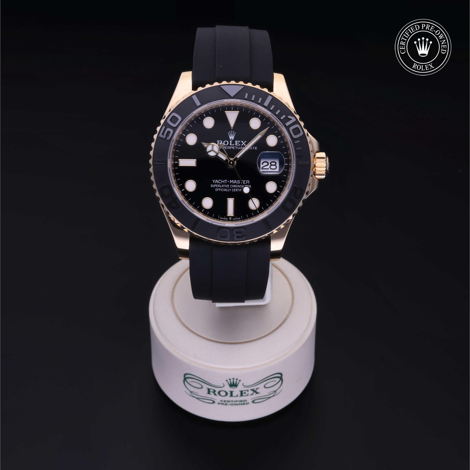 Rolex CPO Yacht-Master M226658 front on white background