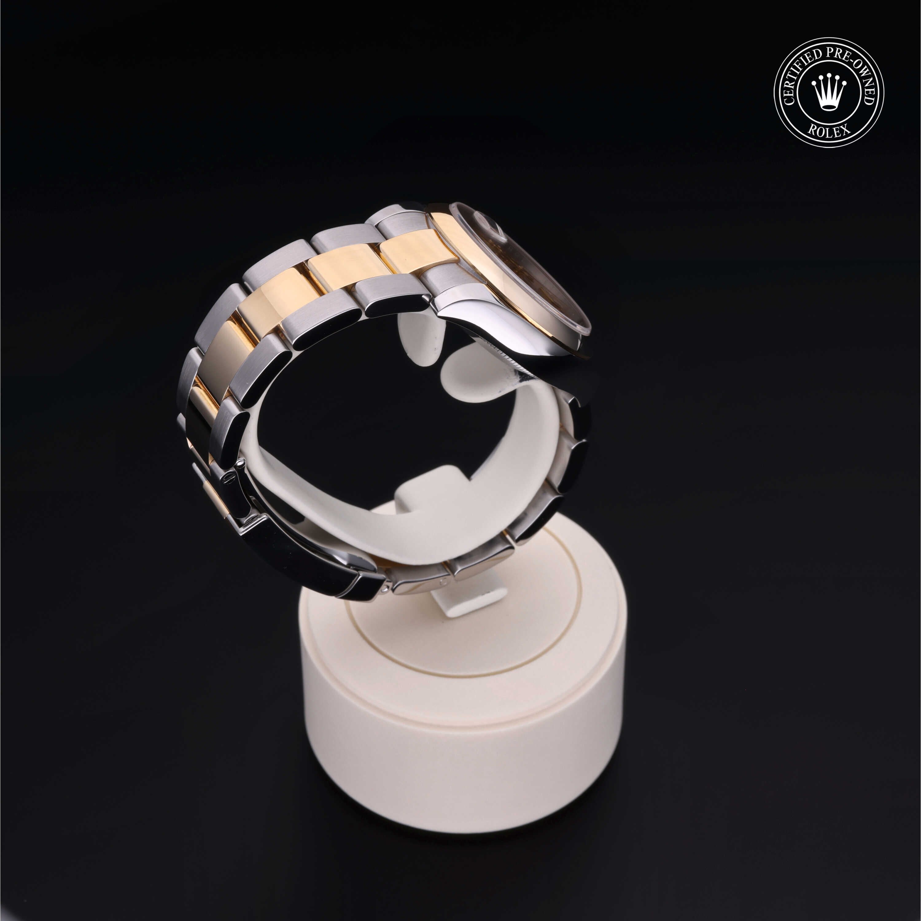 Rolex Certified Pre-owned Lady Datejust M178243-0024 front on black background