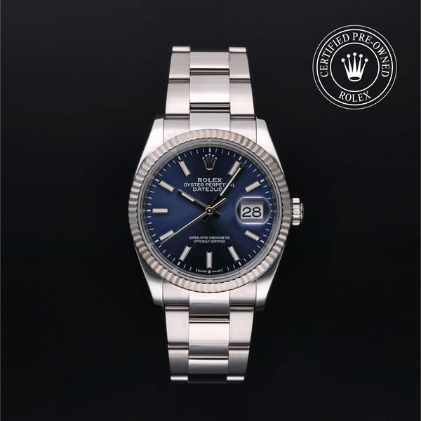 Rolex CPO Datejust M126234 front on white background