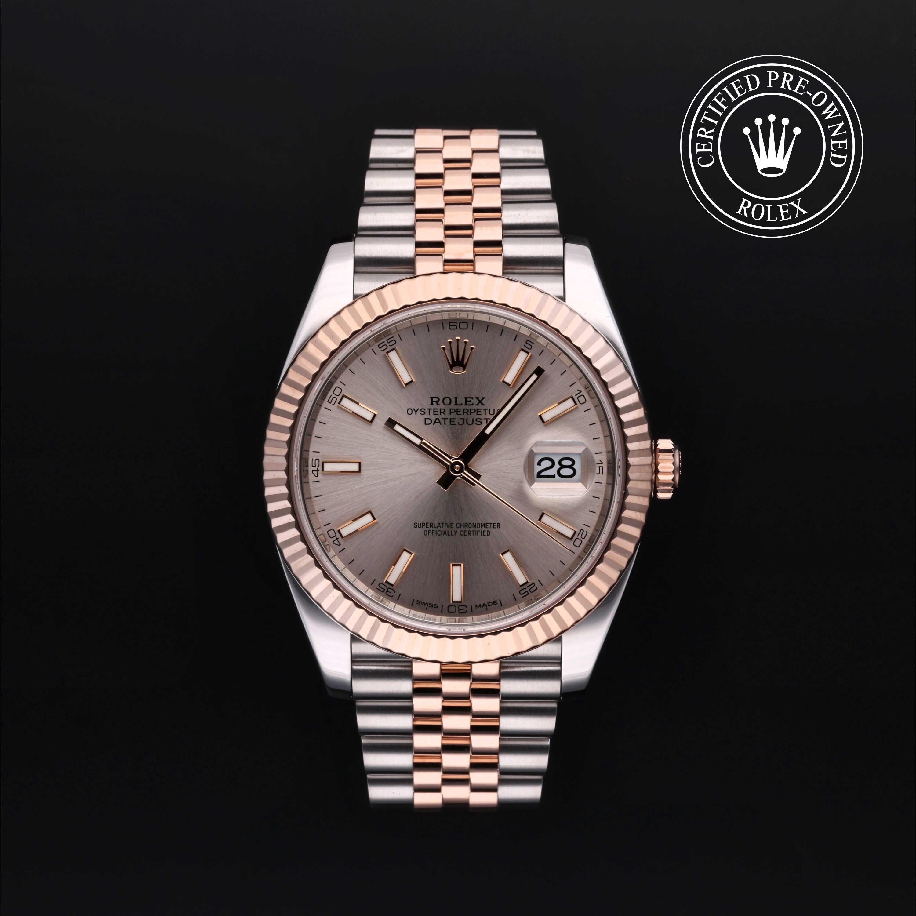 Rolex CPO Datejust M126331 front on white background