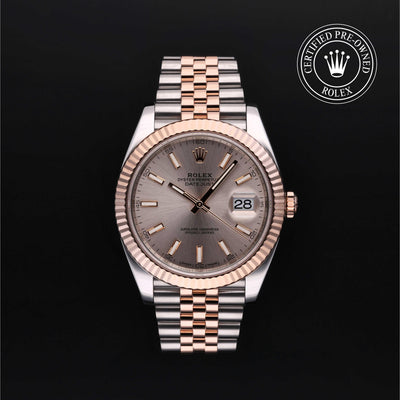 Rolex CPO Datejust M126331 front on white background