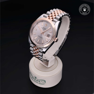 Rolex CPO Datejust M126331 front on white background