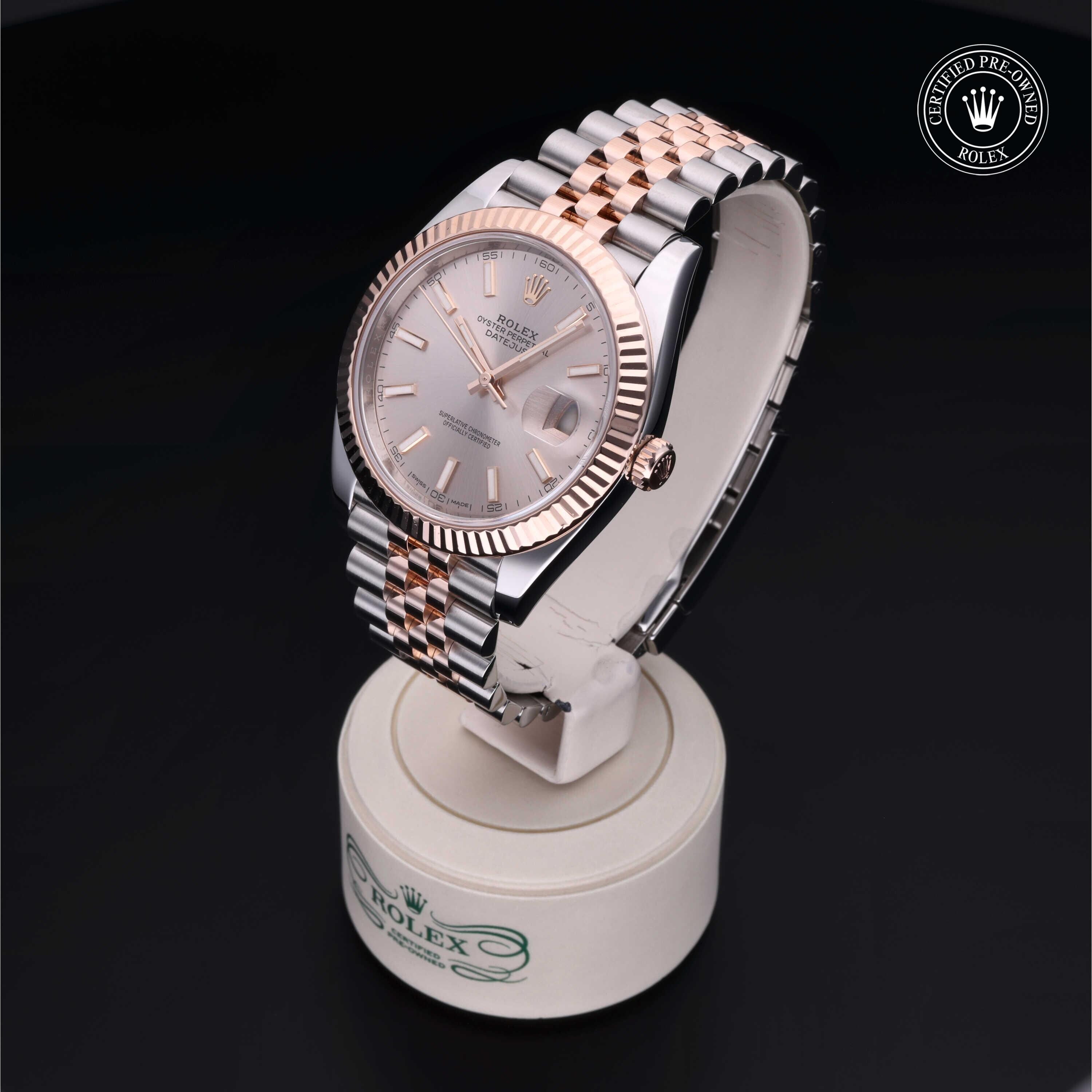 Rolex CPO Datejust M126331 front on white background