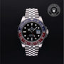 Rolex Certified Pre-owned GMT M126710BLRO-0001 front on black background