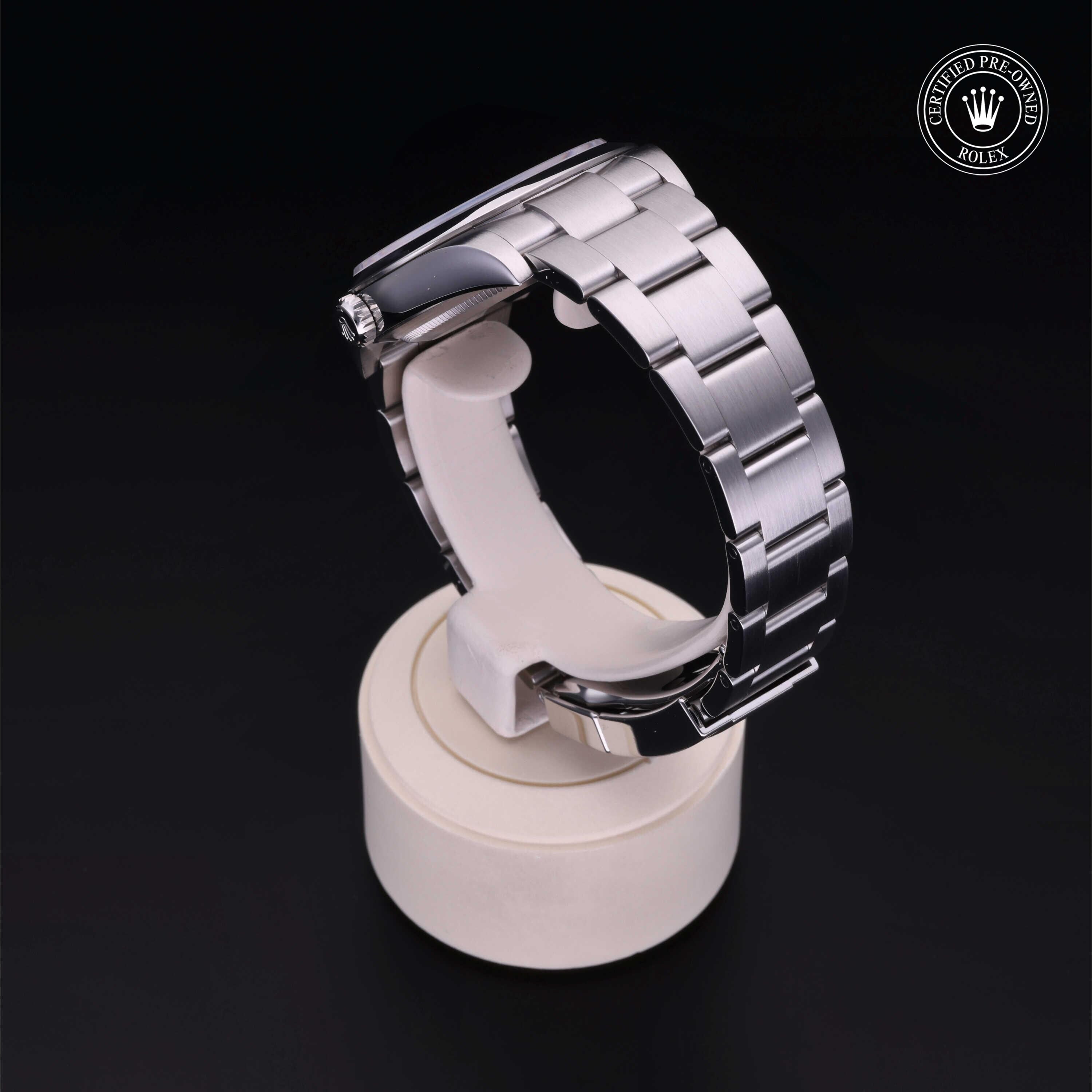Rolex CPO Explorer M214270 front on white background