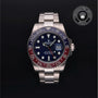 Rolex Certified Pre-owned GMT M116719BLRO-0002 front on black background