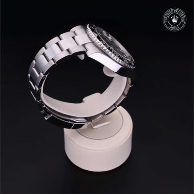 Rolex CPO GMT M116710LN front on white background