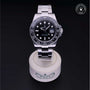 Rolex Certified Pre-owned GMT M116710LN-0001 front on black background