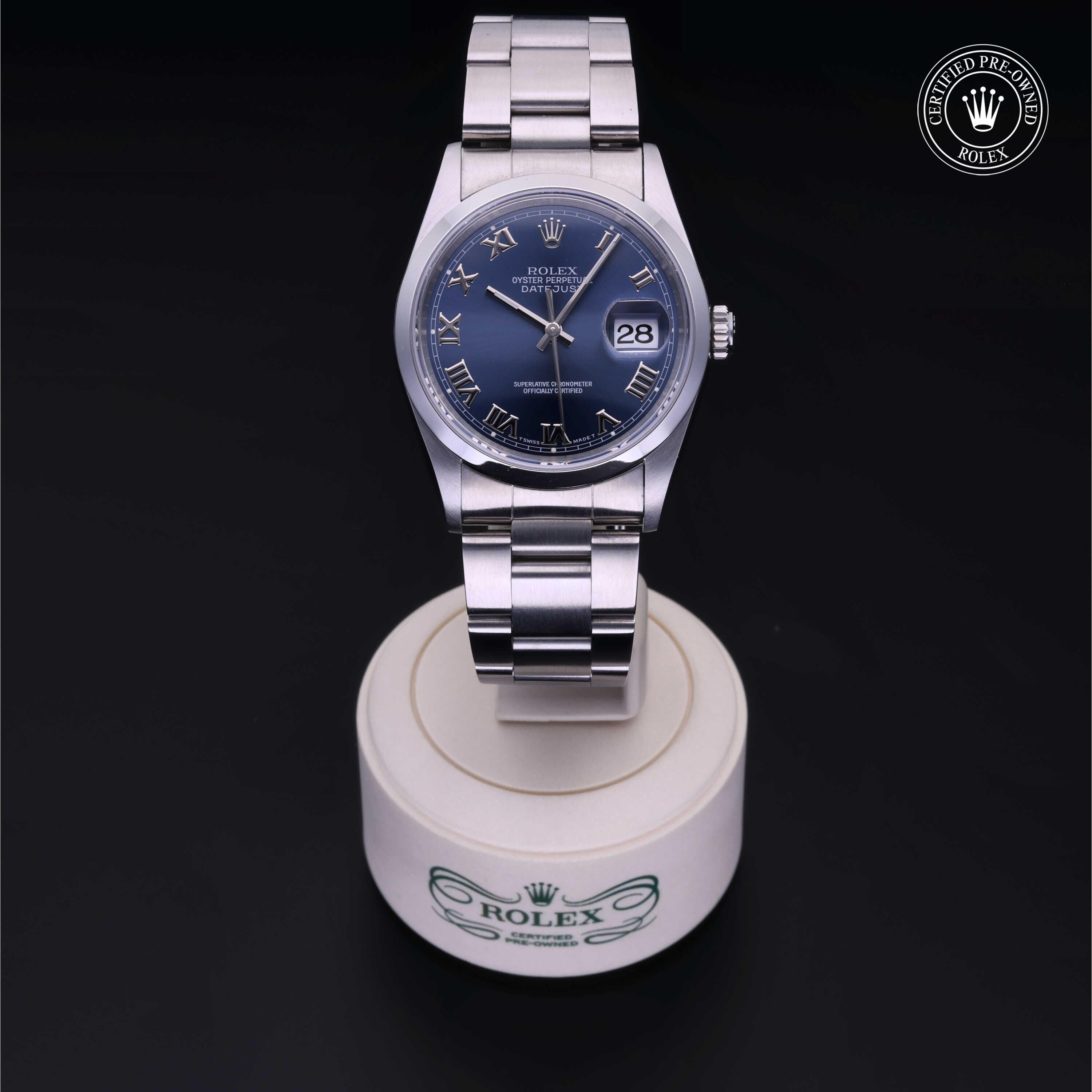 Rolex CPO Datejust M16200 front on white background