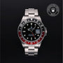 Rolex Certified Pre-owned GMT M16710-0005 front on black background
