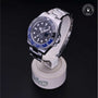 Rolex Certified Pre-owned GMT M126710BLNR-0003 front on black background