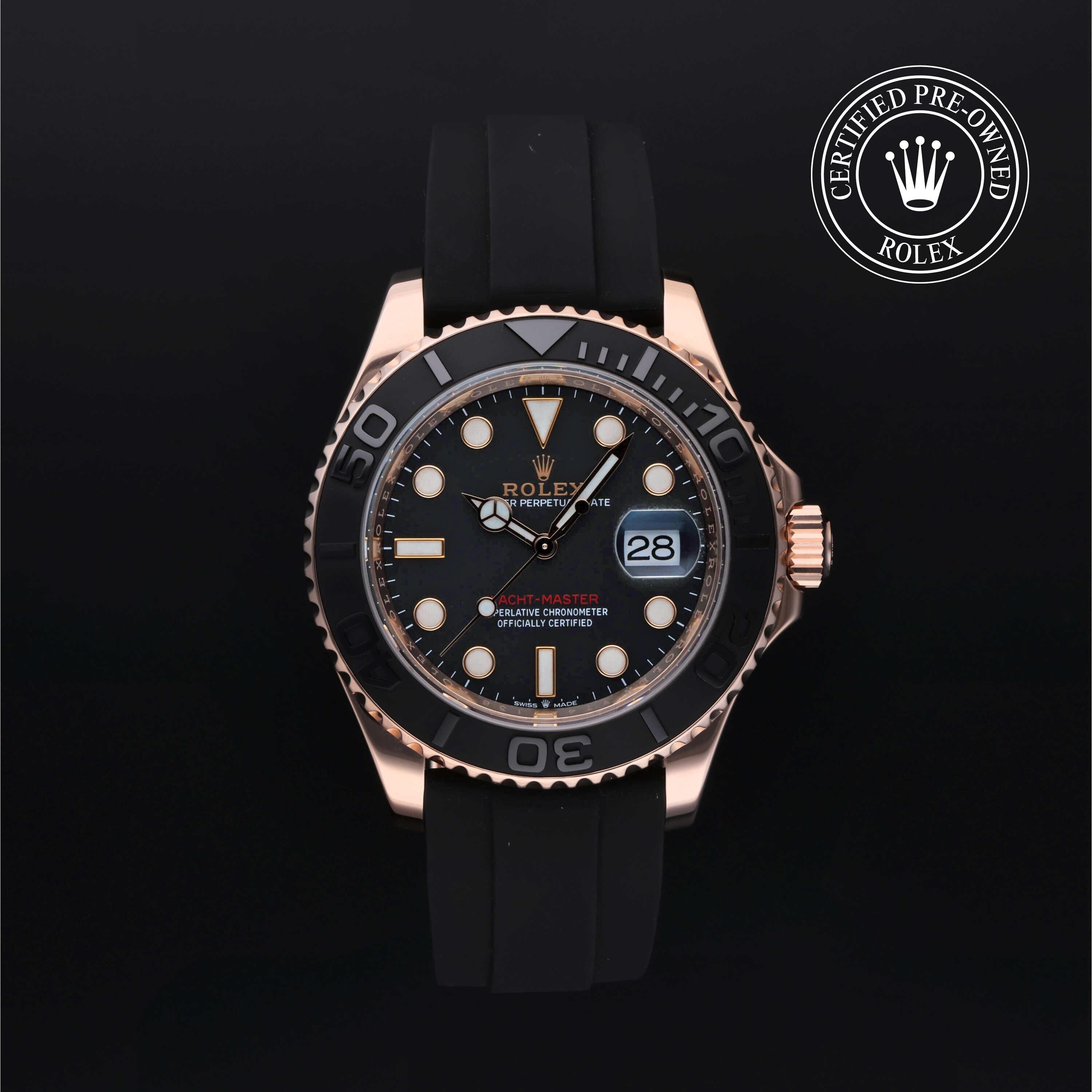 Rolex CPO Yacht-Master M126655 front on white background