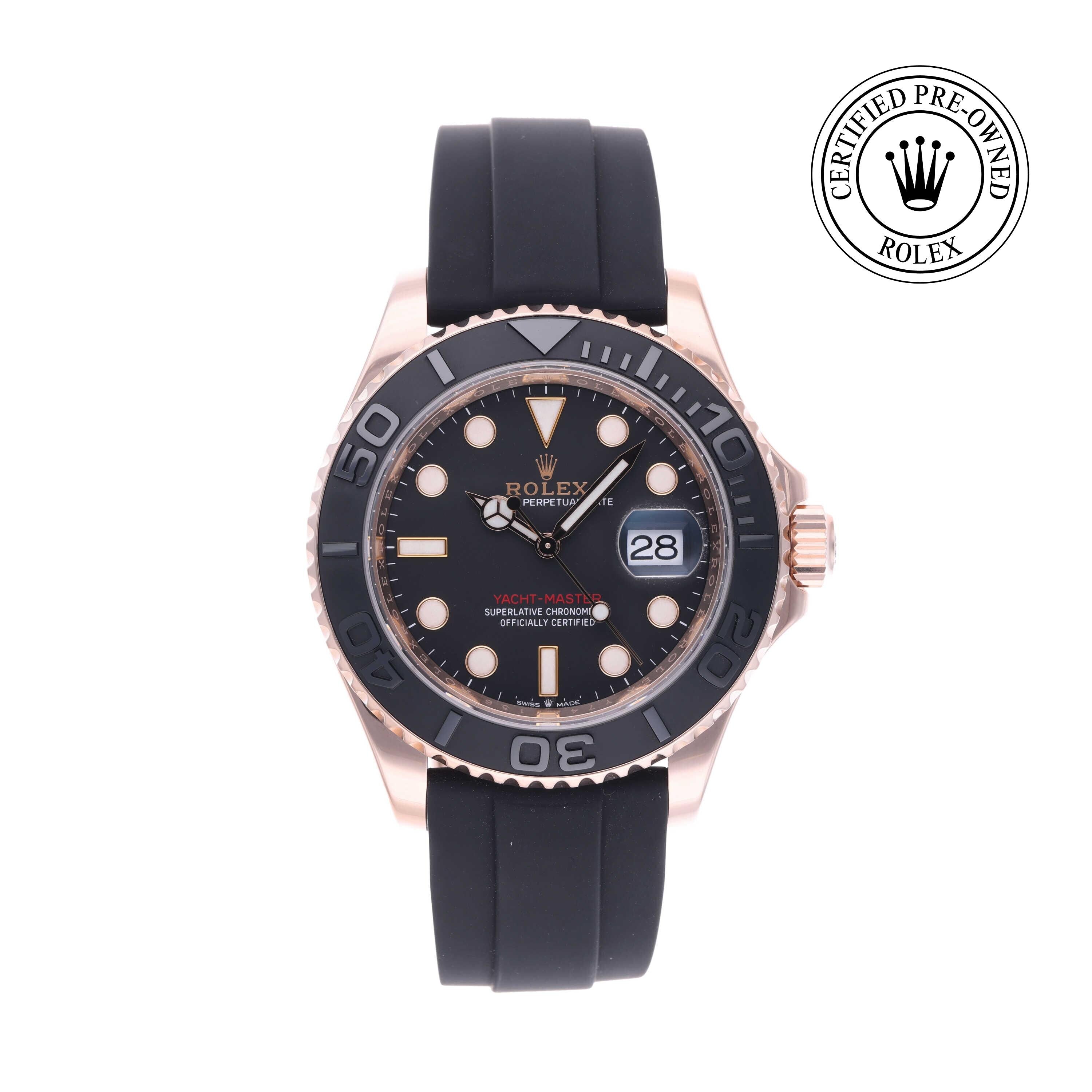 Rolex CPO Yacht-Master M126655 front on white background