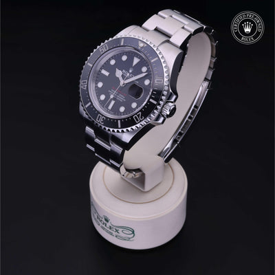 Rolex CPO Sea-Dweller M126600 front on white background