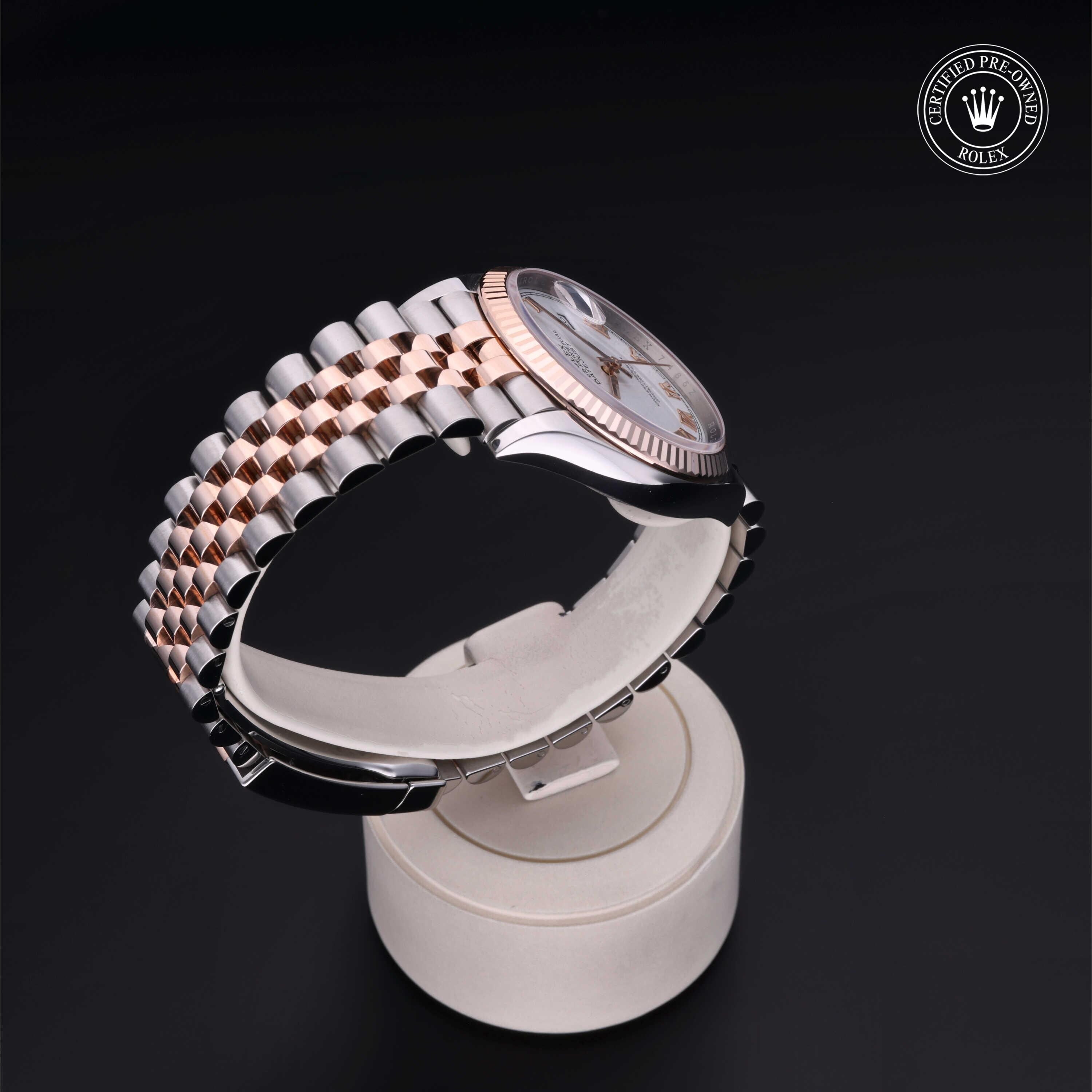Rolex CPO Datejust M126231 front on white background