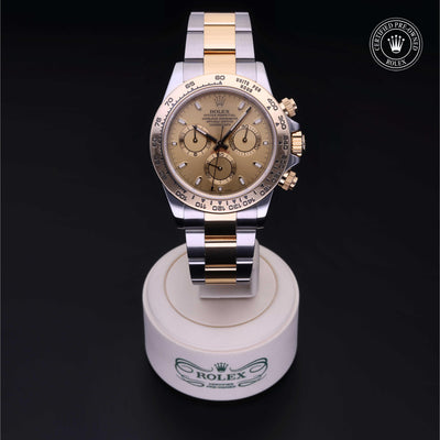 Rolex CPO Daytona M116503 front on white background