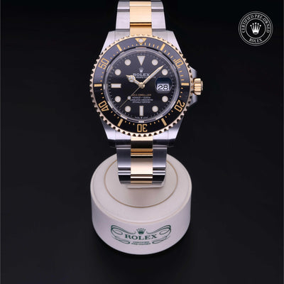 Rolex CPO Sea-Dweller M126603 front on white background