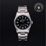 Rolex Certified Pre-owned Explorer M14270-0001 front on black background