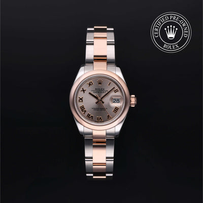 Rolex CPO Lady Datejust M279161 front on white background