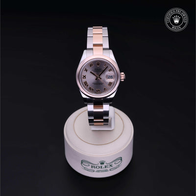 Rolex CPO Lady Datejust M279161 front on white background