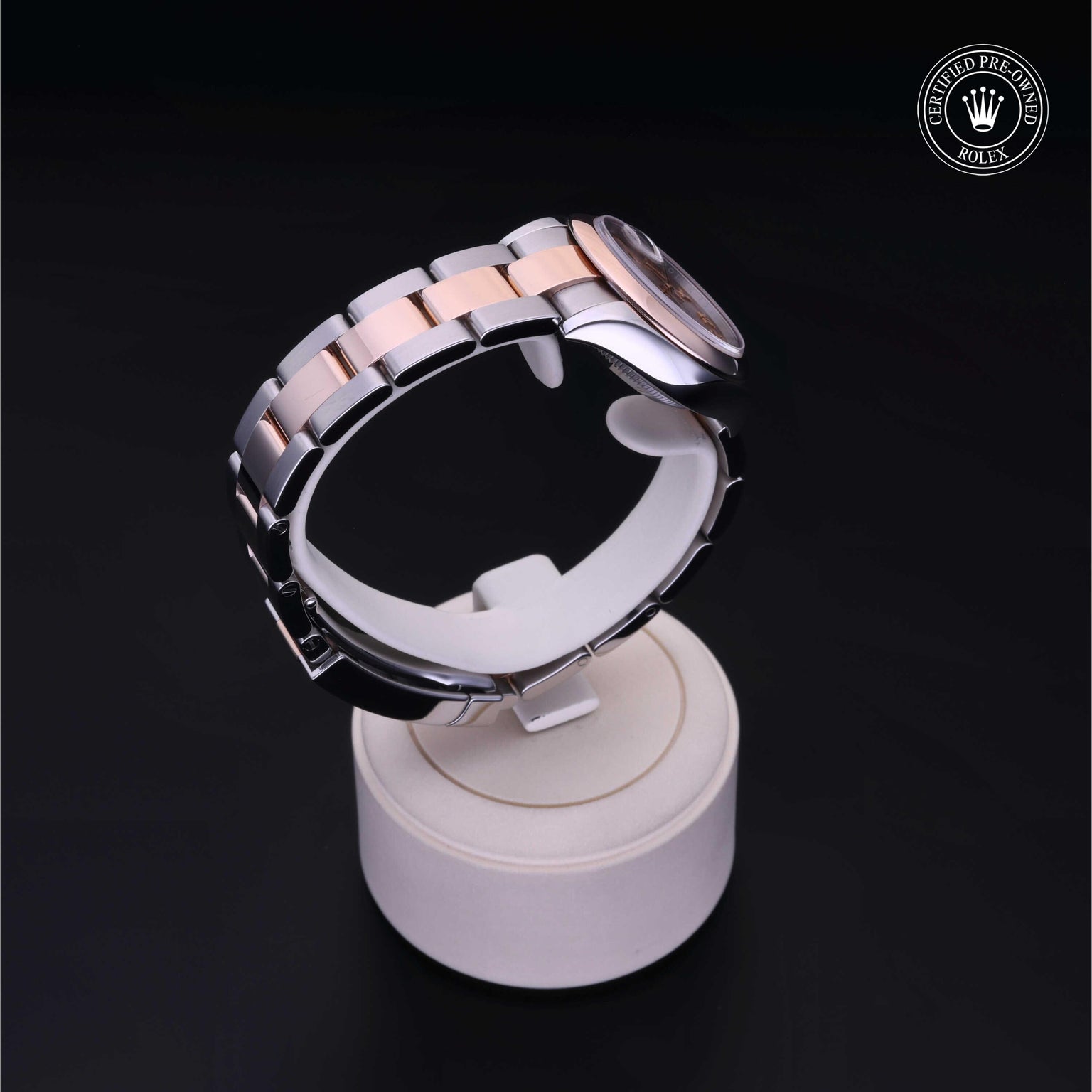 Rolex CPO Lady Datejust M279161 front on white background