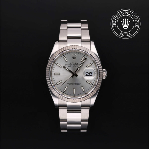 Rolex CPO Datejust M126234 front on white background