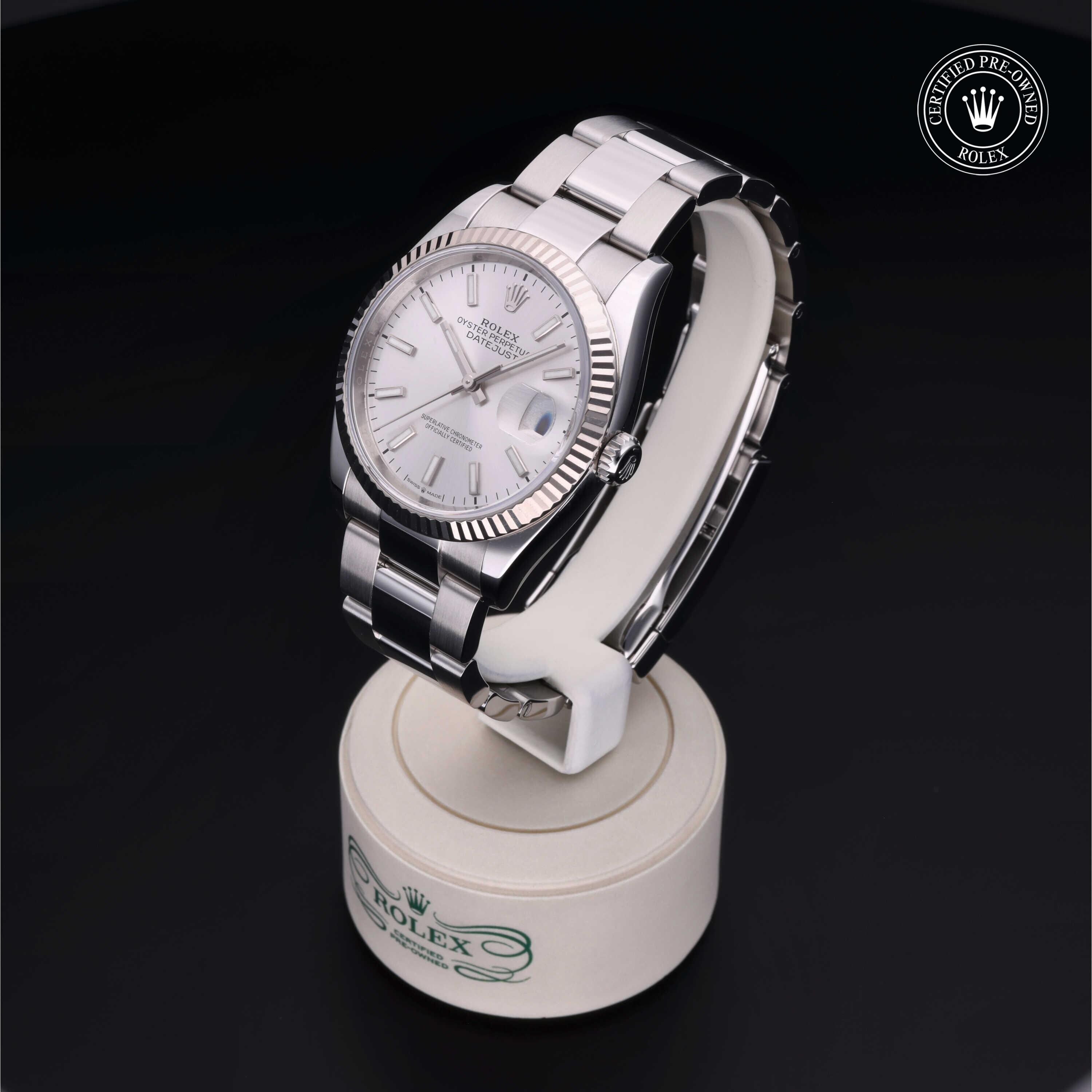 Rolex CPO Datejust M126234 front on white background