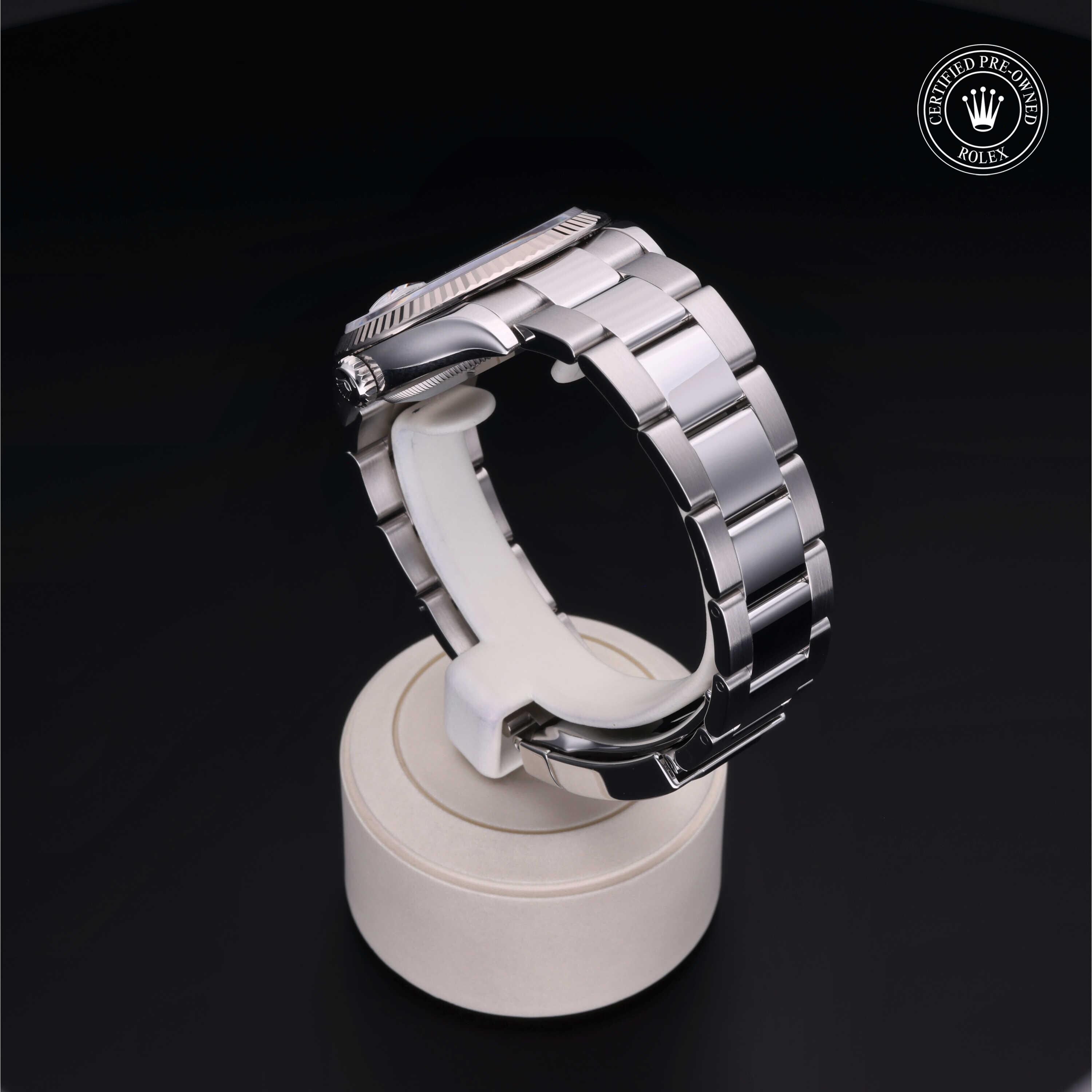 Rolex CPO Datejust M126234 front on white background