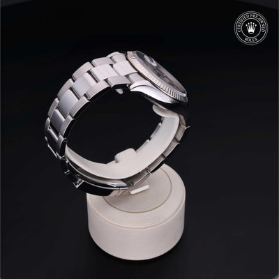 Rolex CPO Datejust M126234 front on white background