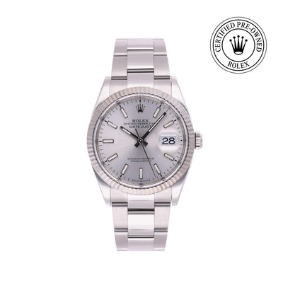 Rolex CPO Datejust M126234 front on white background