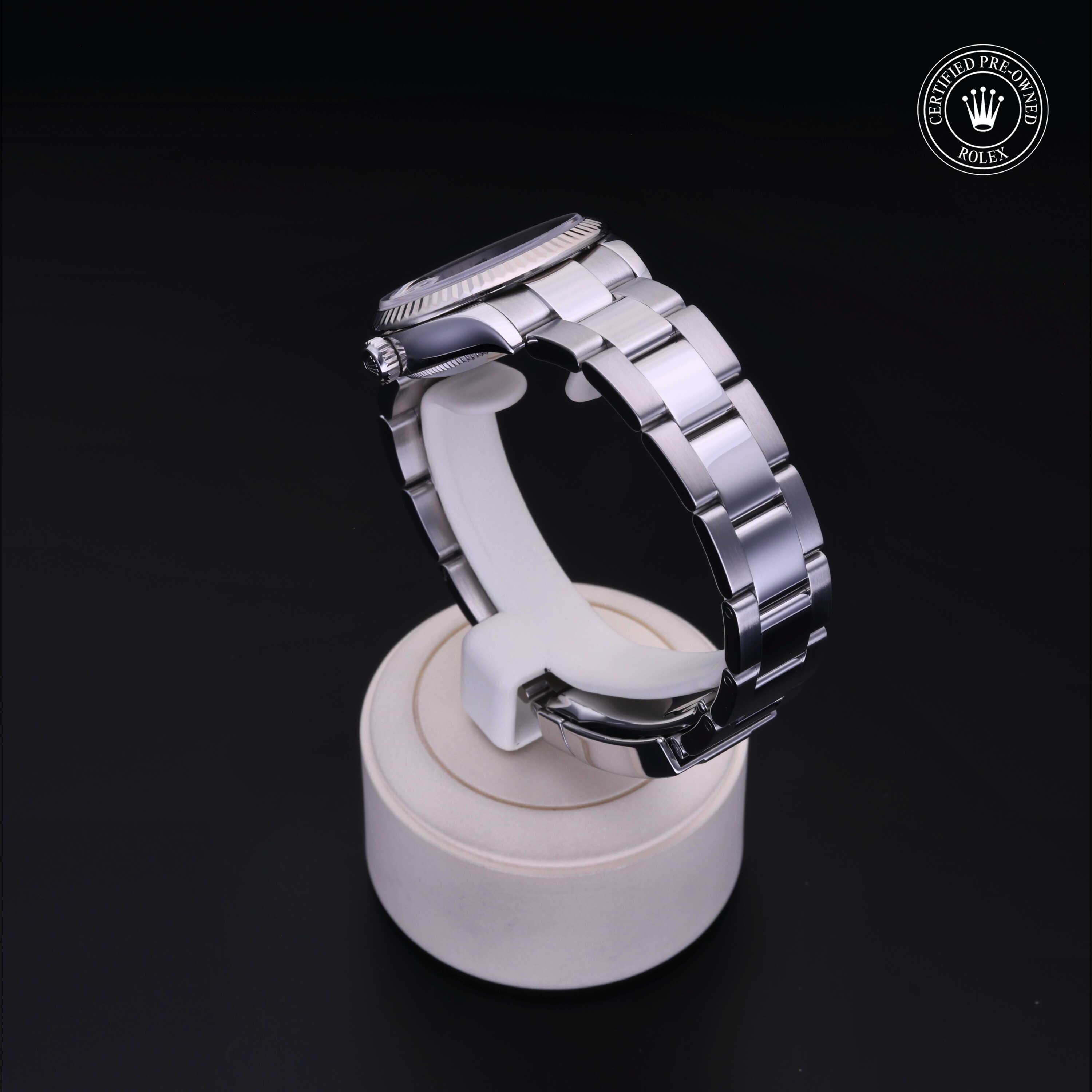 Rolex Certified Pre-owned Lady Datejust M278274-0025 front on black background