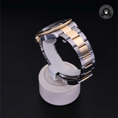 Rolex CPO Submariner M126613LN front on white background