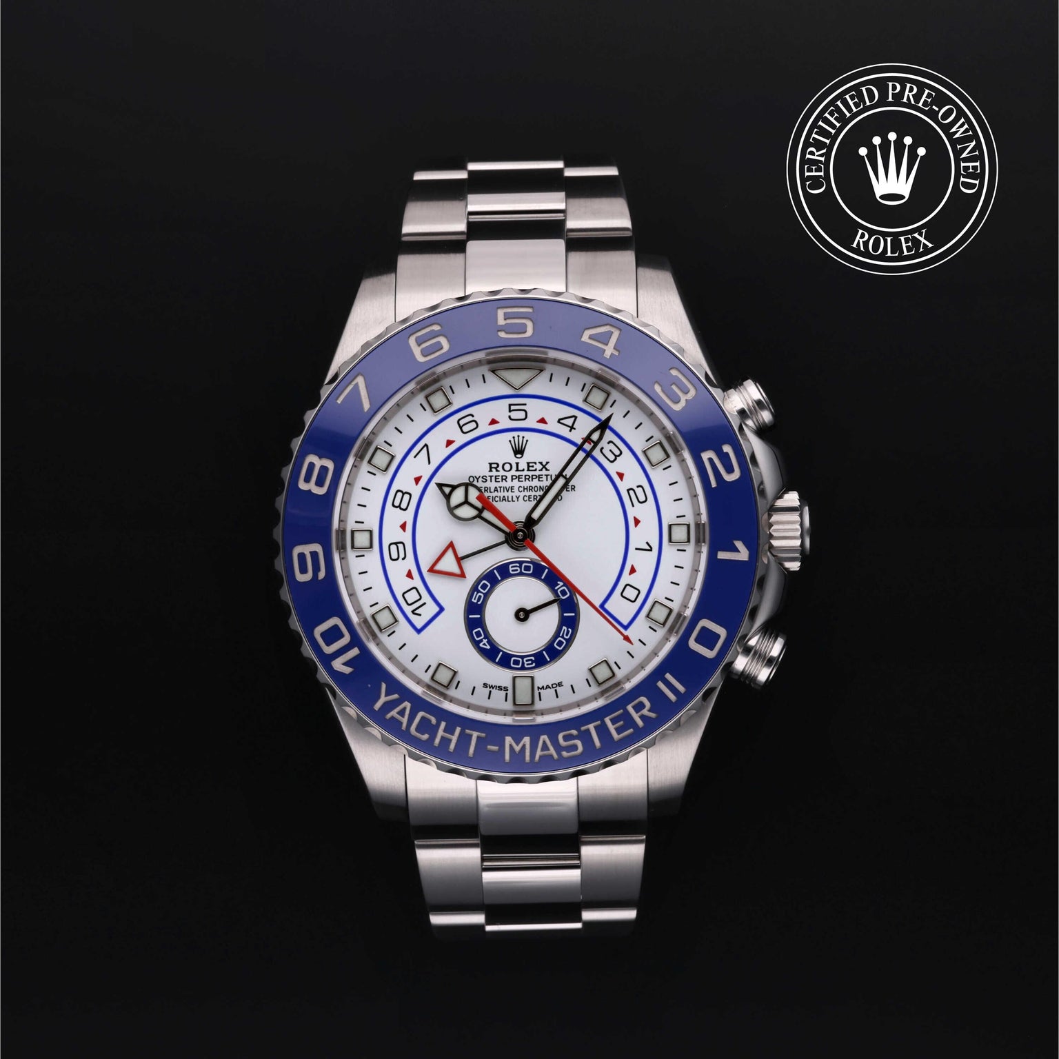 Rolex CPO Yacht-Master M116680 front on white background
