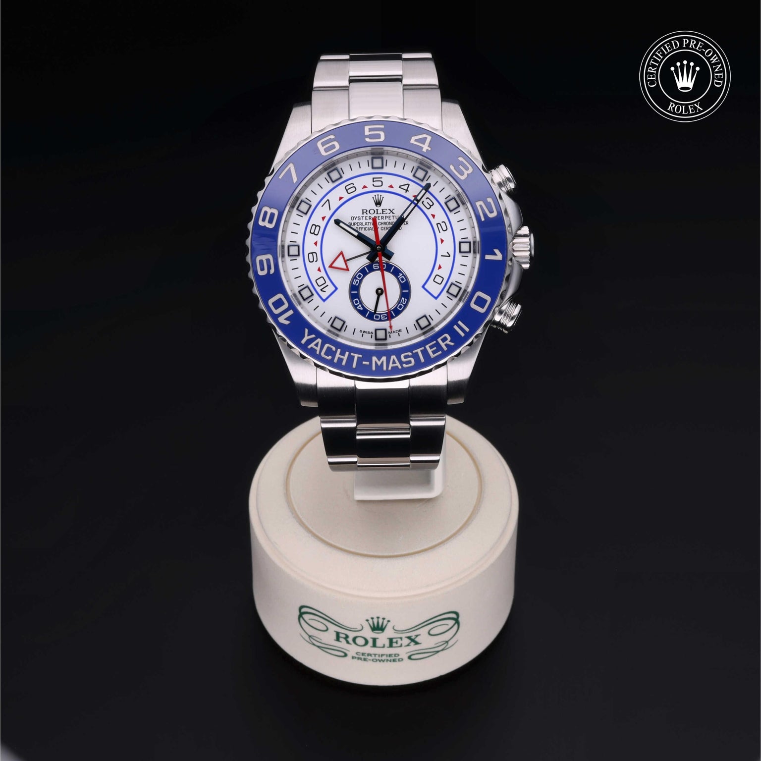 Rolex CPO Yacht-Master M116680 front on white background