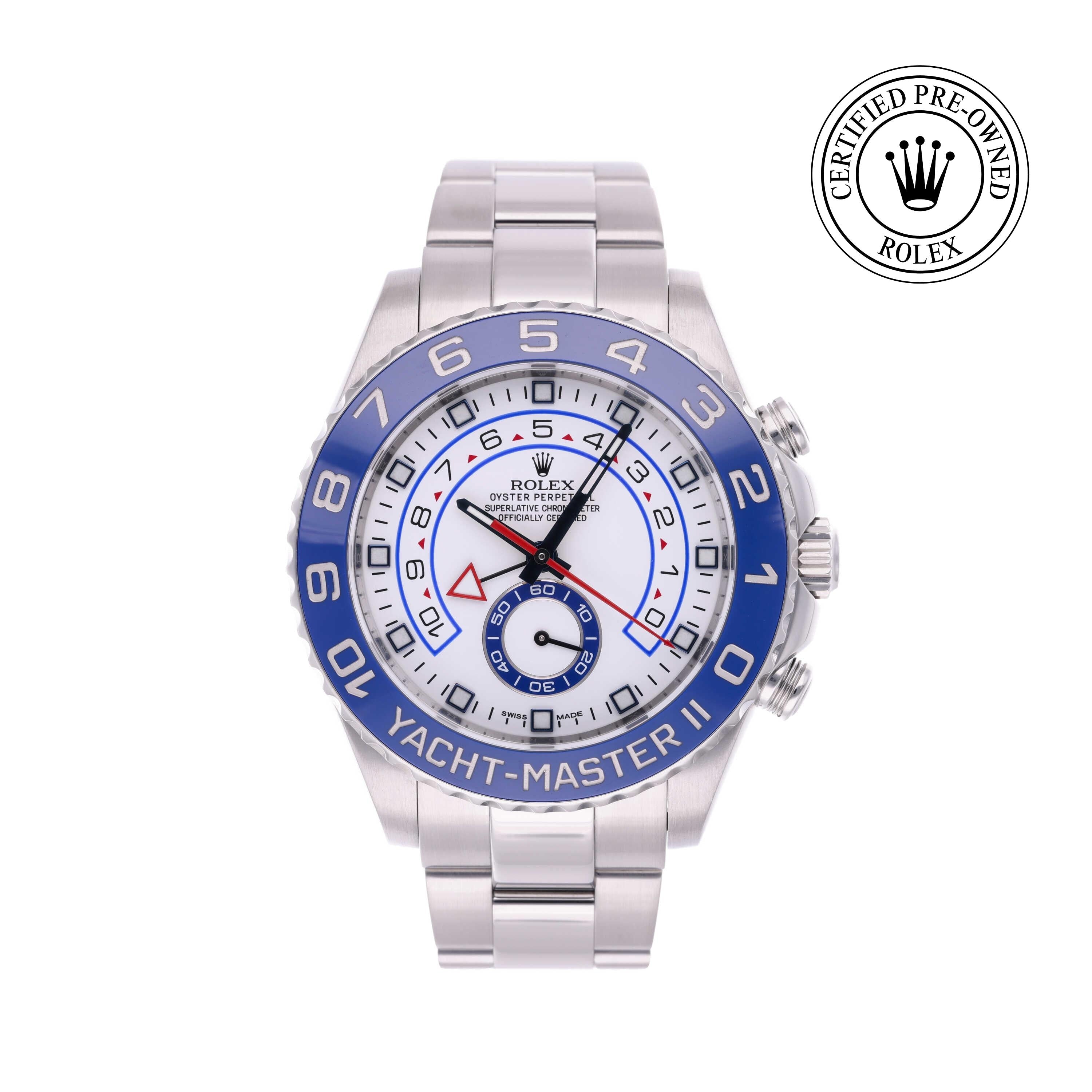 Rolex CPO Yacht-Master M116680 front on white background