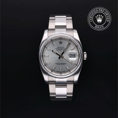Rolex CPO Datejust M116200 front on white background