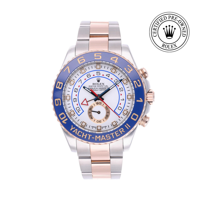 Rolex Certified Pre-owned Yacht-Master M116681-0001 front on white background