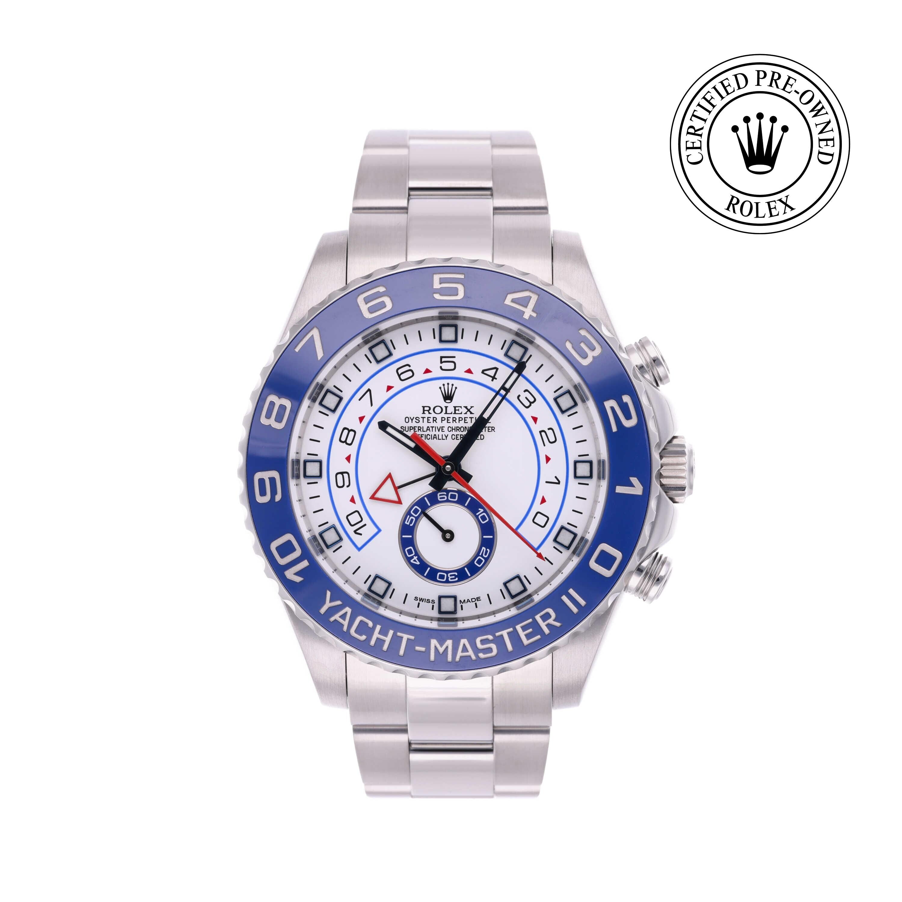 Rolex CPO Yacht-Master M116680 front on white background