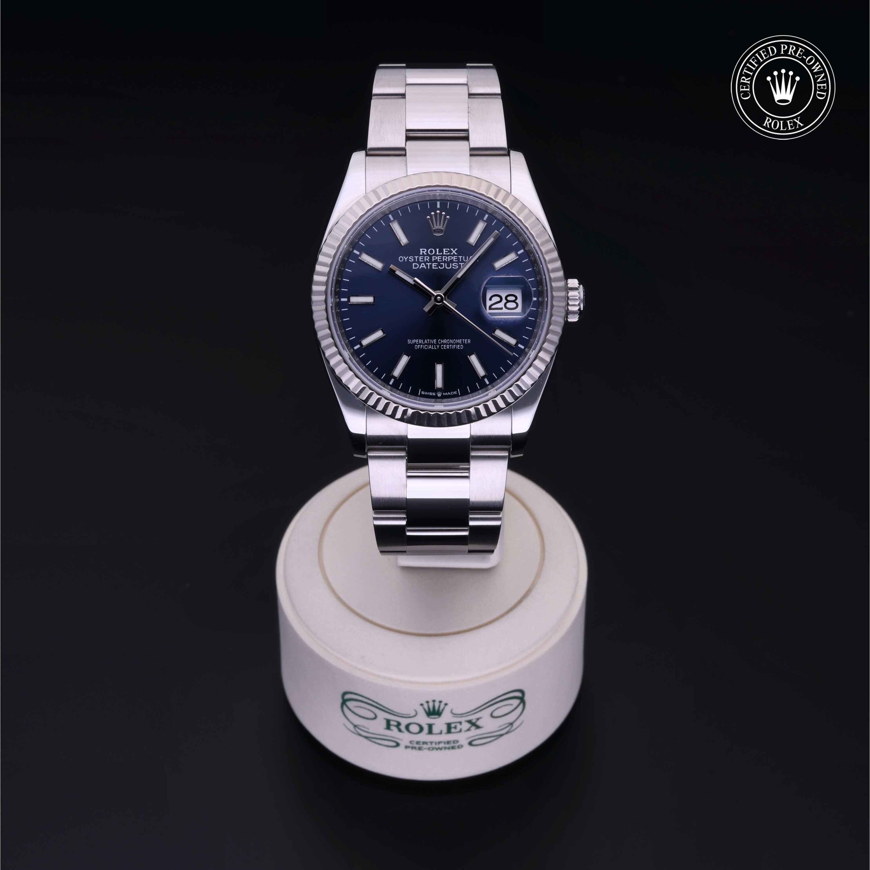 Rolex CPO Datejust M126234 front on white background