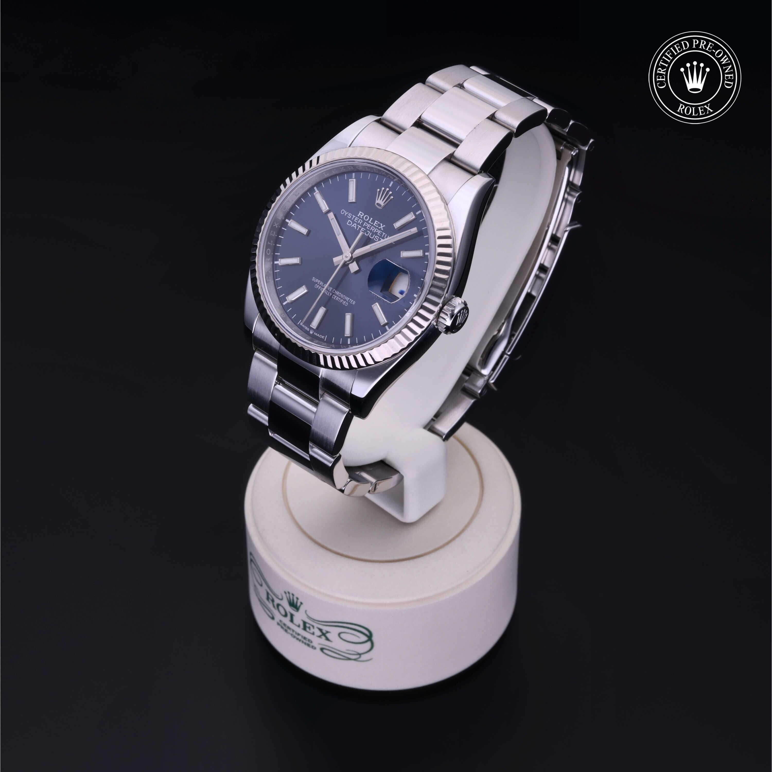 Rolex CPO Datejust M126234 front on white background