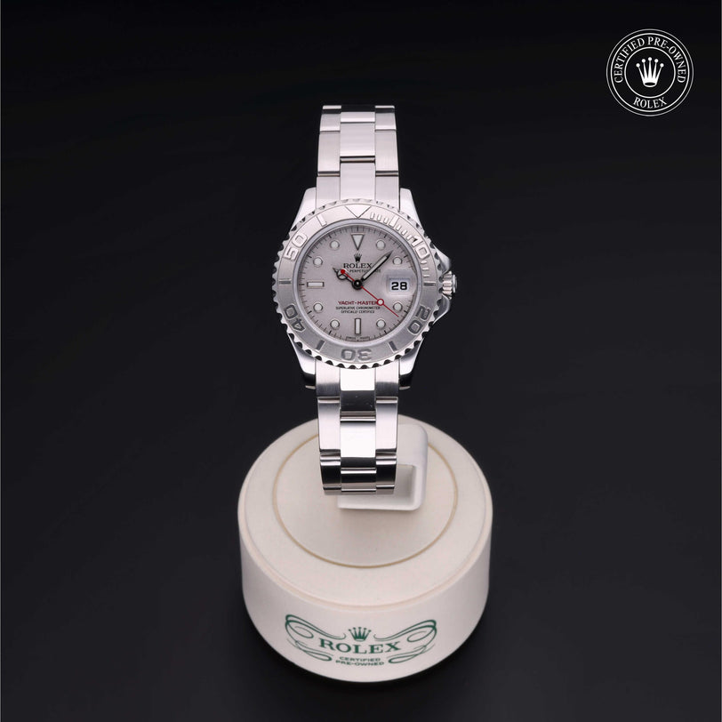 Rolex CPO Yacht-Master M169622 front on white background