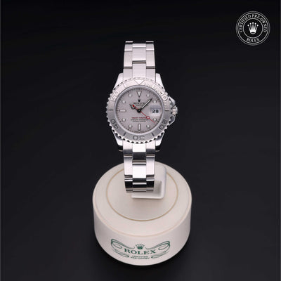 Rolex CPO Yacht-Master M169622 front on white background